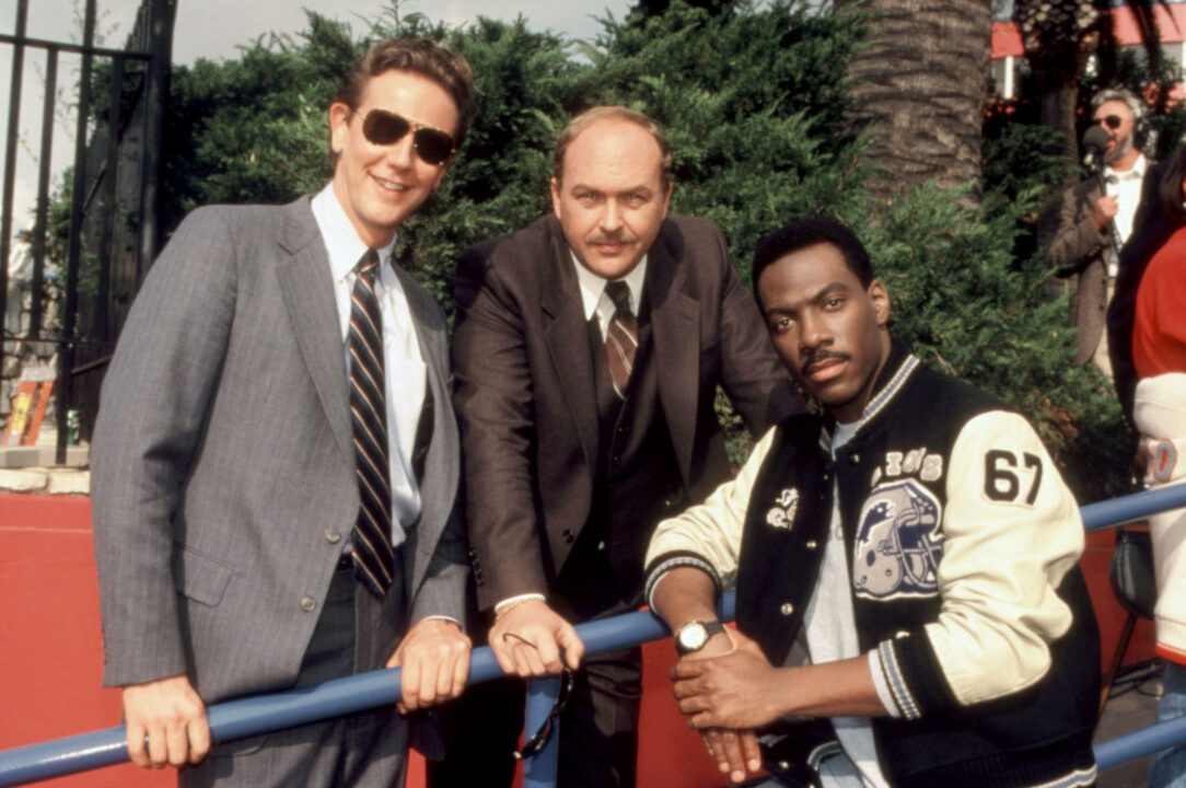BEVERLY HILLS COP, Judge Reinhold, John Ashton, Eddie Murphy, 1984