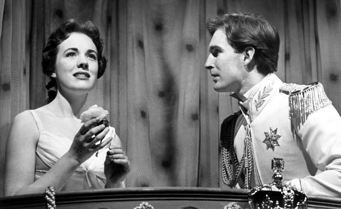 CINDERELLA, from left: Julie Andrews, Jon Cypher, 1957