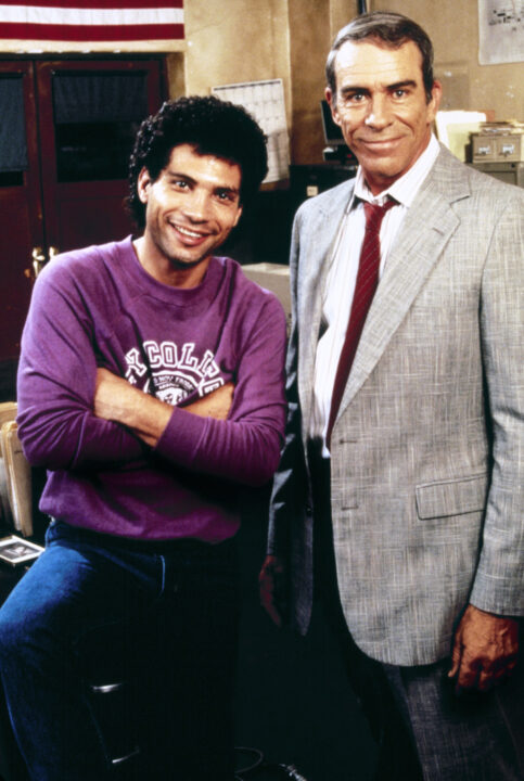 CAGNEY AND LACEY, (from left): Robert Hegyes, Paul Mantee, 1982-88.