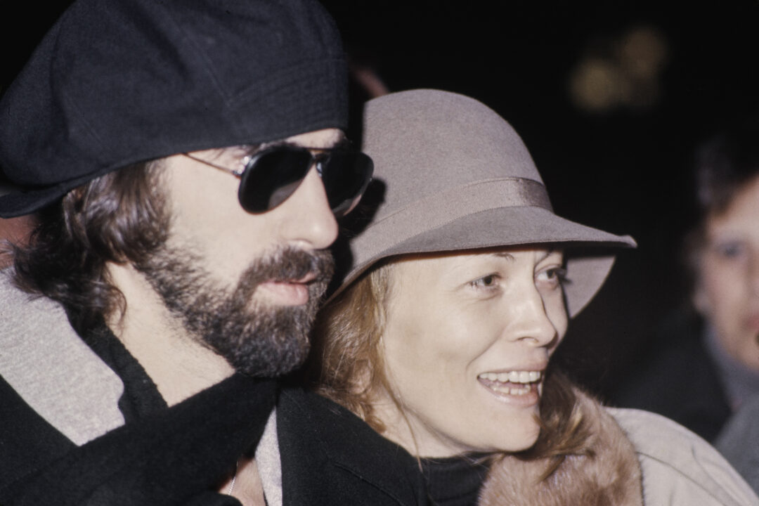 American actor Faye Dunaway and American musician Peter Wolf, circa 1976.