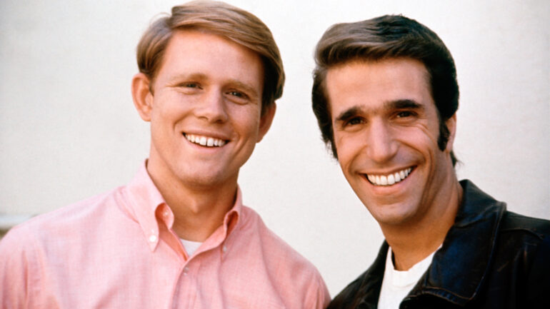 HAPPY DAYS, Henry Winkler, Ron Howard, television, 1974-1984.