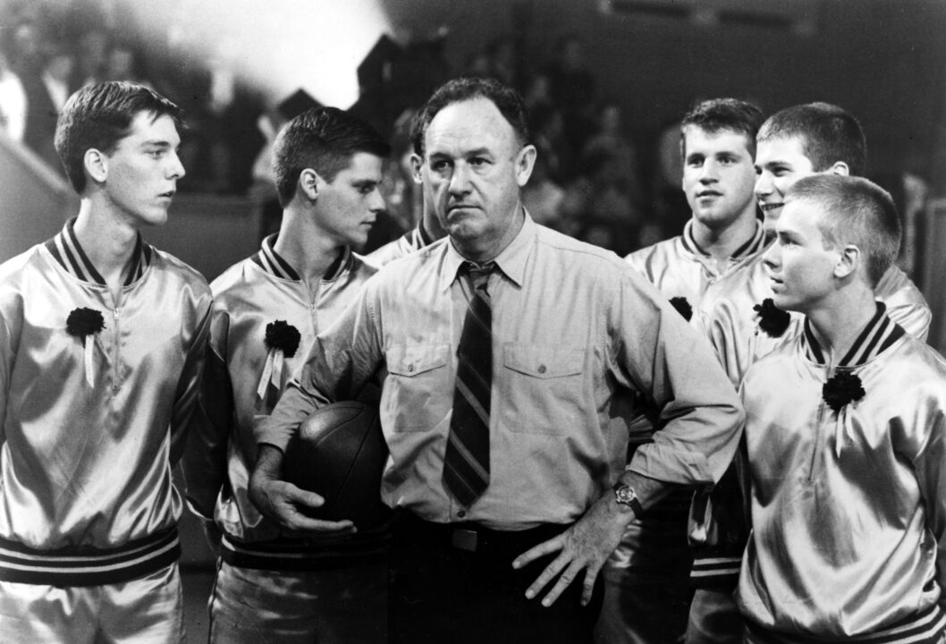 HOOSIERS, Steve Hollar, Kent Poole, Gene Hackman, Scott Summers, Brad Boyle, Schenck, 1986
