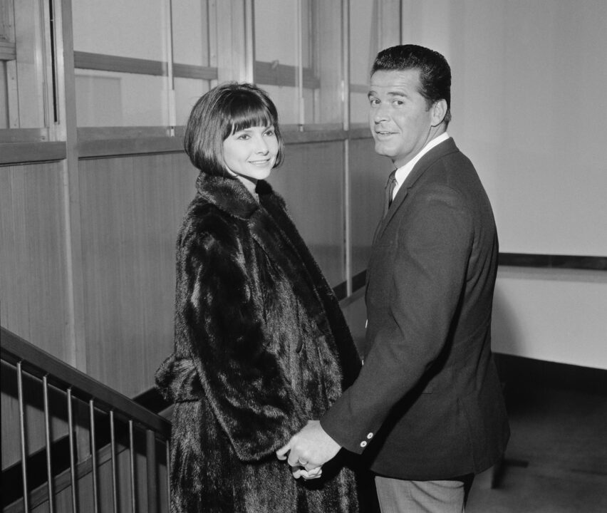 American actor James Garner (1928 - 2014) and his wife Lois, UK, 1st March 1964.
