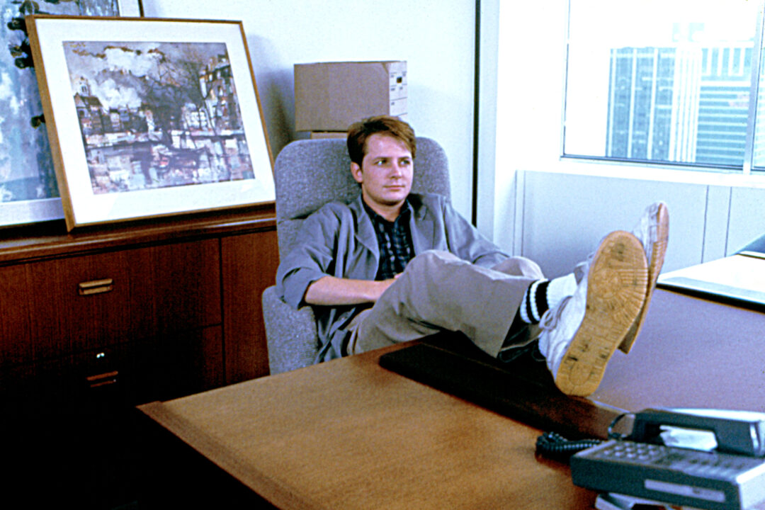 THE SECRET OF MY SUCCESS, Michael J. Fox, 1987.