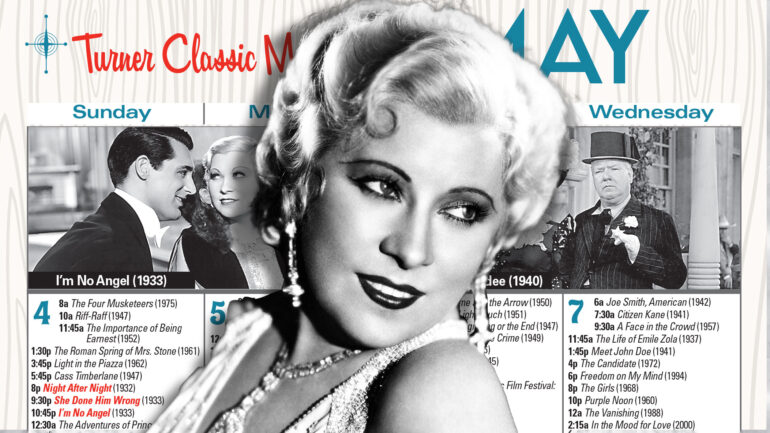 Turner Classic Movies star of the month May 2025 Mae West