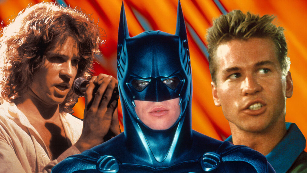 Val Kilmer movie collage with Batman Forever, the Doors and Top Gun