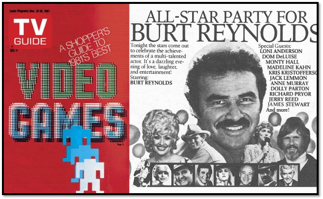 TV Guide Magazine ad for All-Star Party for Burt Reynolds