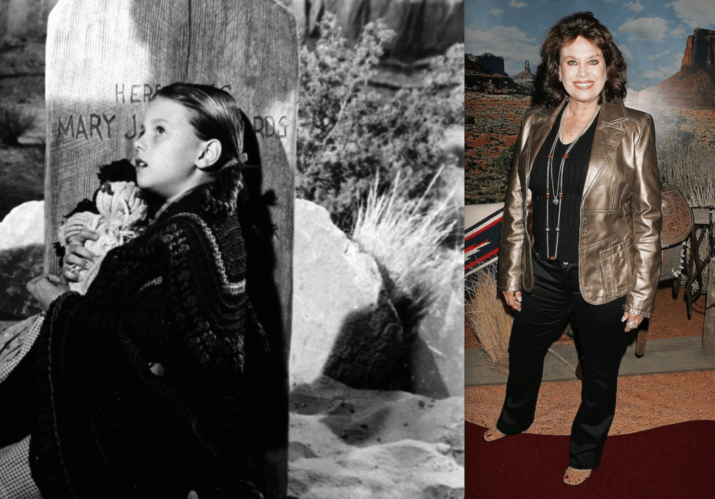 Lana Wood in The Searchers and in 2006
