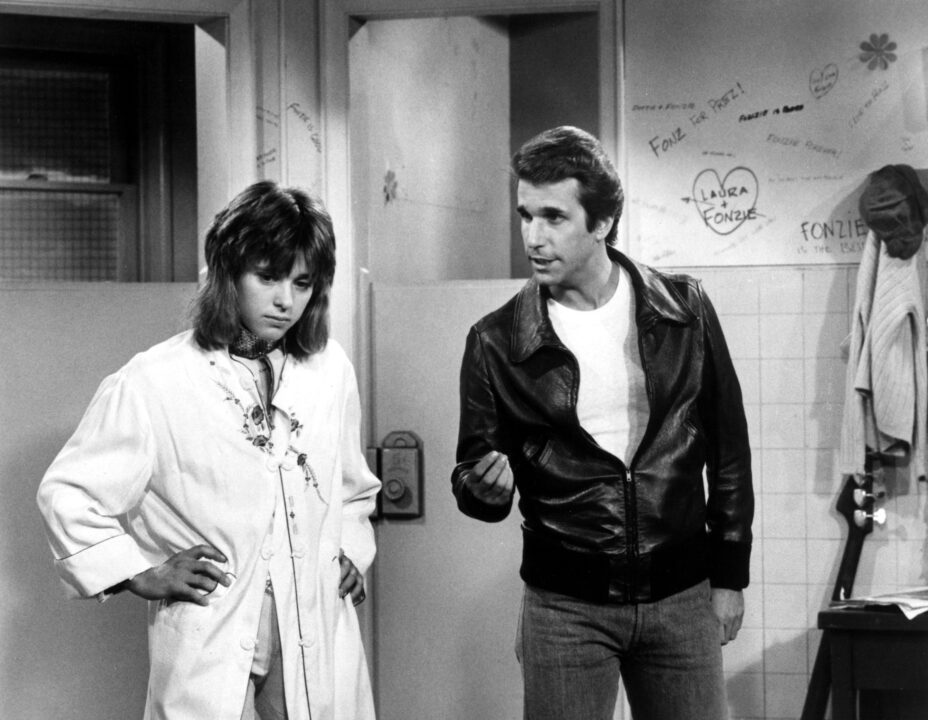 HAPPY DAYS, Suzi Quatro, Henry Winkler, 'Fonzie: Rock Entrepreneur, Pt. I & II' (Season 5), 1974-84