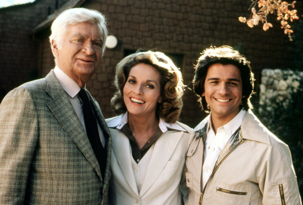 BARNABY JONES, Buddy Ebsen, Lee Meriwether, Mark Shera, 1973-80