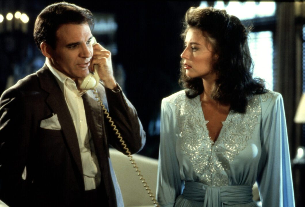 DEAD MEN DON'T WEAR PLAID, Steve Martin, Rachel Ward, 1982,