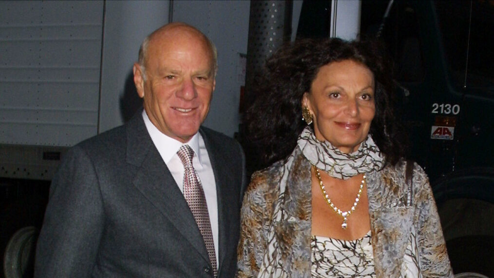 President of USA Networks Barry Diller and wife Diane Von Furstenberg arrive for the premiere of
