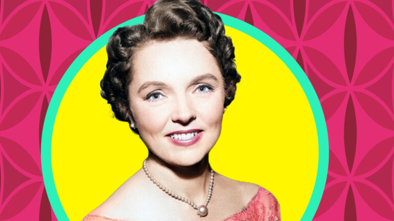 Jane Wyatt from Father Knows Best grapich