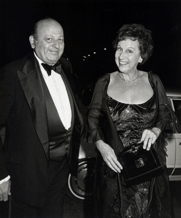 Actress Jean Stapleton and husband William Putch attending Fifth Annual Kennedy Center Honors Gala Dinner on December 4, 1982 at the State Department in Washington, D.C.