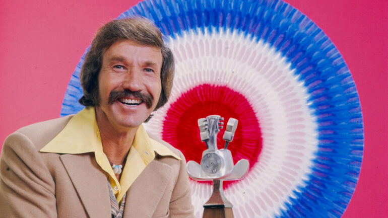 Host Marty Robbins promotional photo for the 1976 / 11th Academy of Country Music Awards, at the Palladium.