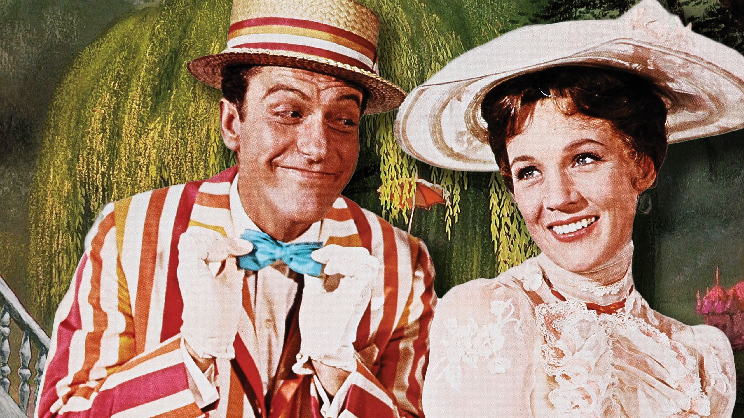 MARY POPPINS, Dick Van Dyke, Julie Andrews, 1964 composite