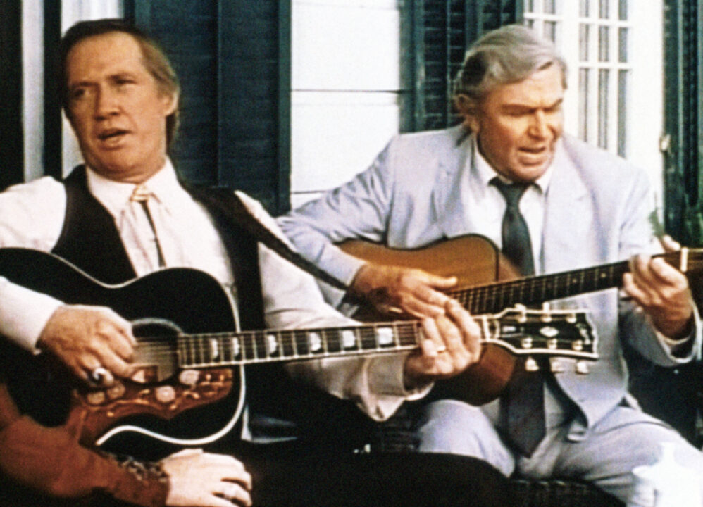 MATLOCK, (from left): David Carradine, Andy Griffith, 'The Country Boy', (Season 2, aired Dec. 15, 1987), 1986-95.