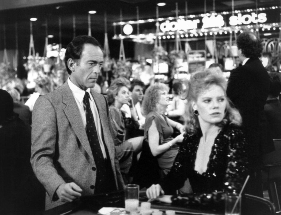 MATLOCK, (from left): Bruce Weitz, Marg Helgenberger, 'The Gambler', (Season 2, aired Nov. 10, 1986), 1986-95.