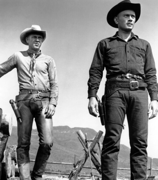 THE MAGNIFICENT SEVEN, Steve McQueen, Yul Brynner, 1960