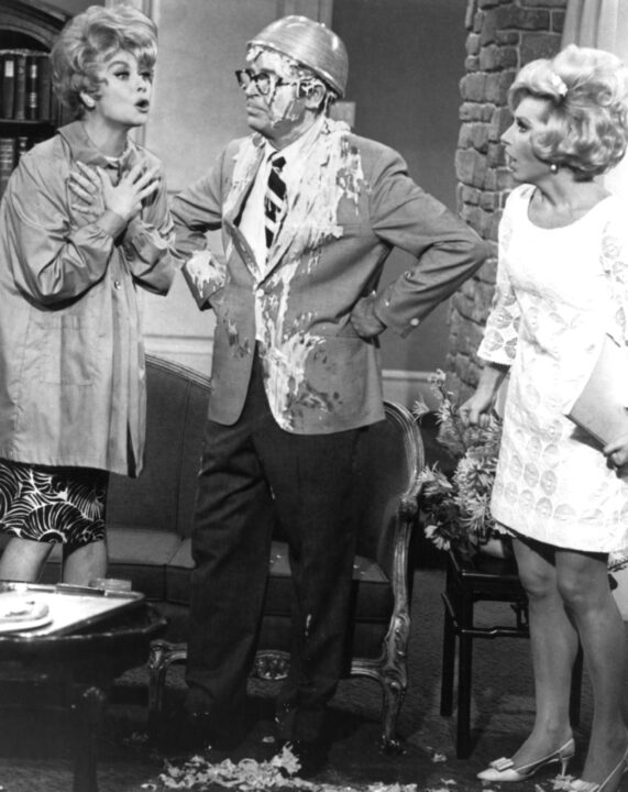 THE LUCY SHOW, Lucille Ball, Milton Berle, Ruta Lee in episode 'Lucy Meets The Berles' aired Sept. 11, 1967-Season 6, 1962-68