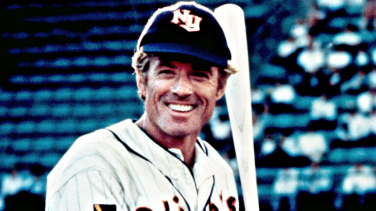 THE NATURAL, Robert Redford, 1984.