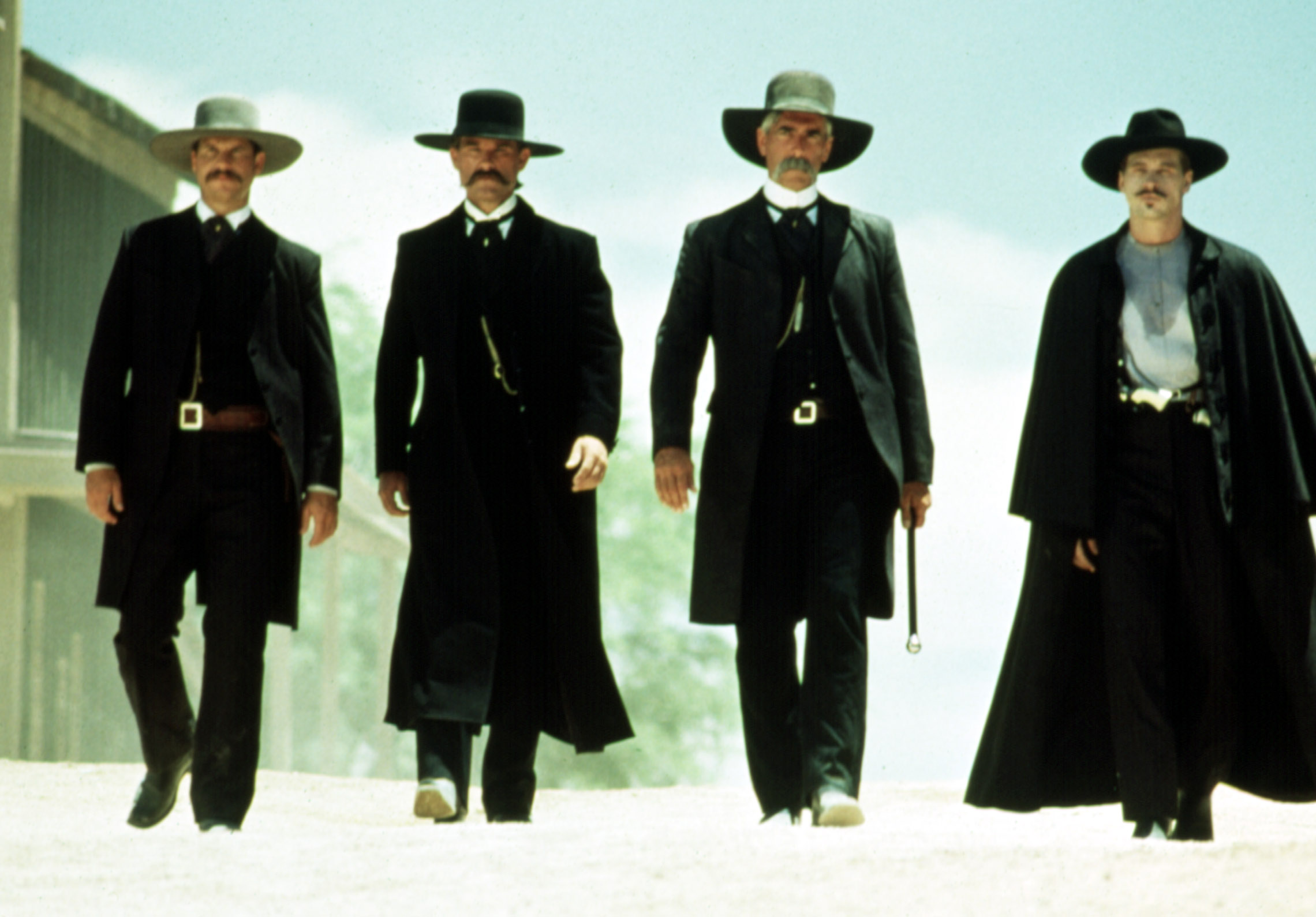 TOMBSTONE, Bill Paxton, Kurt Russell, Sam Elliott, Val Kilmer, 1993.