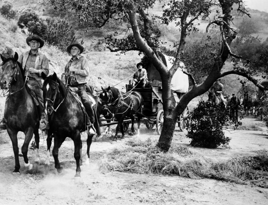 WAGON TRAIN, (l-r): Terry Wilson, John McIntire, Frank McGrath (ca. 1961), 1957-65