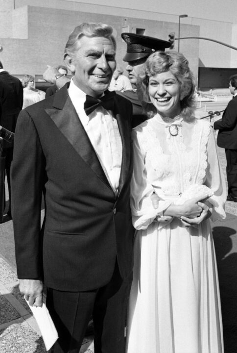 Andy Griffith and Cindi Knight at the 33rd Emmy Awards at the Pasadena Civic Auditorium on September 13, 1981 in Pasadena, California