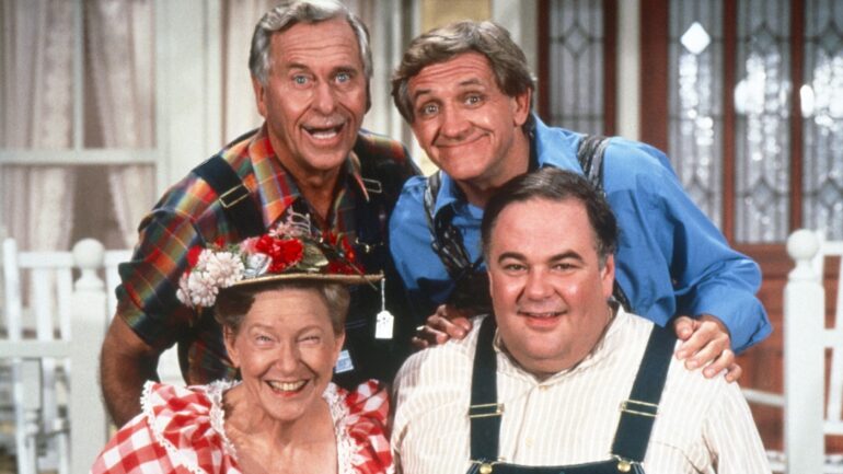 HEE HAW, top, from left: Gordie Tapp, George Lindsey, bottom, from left: Minnie Pearl, Gailard Sartain, 1969-1997