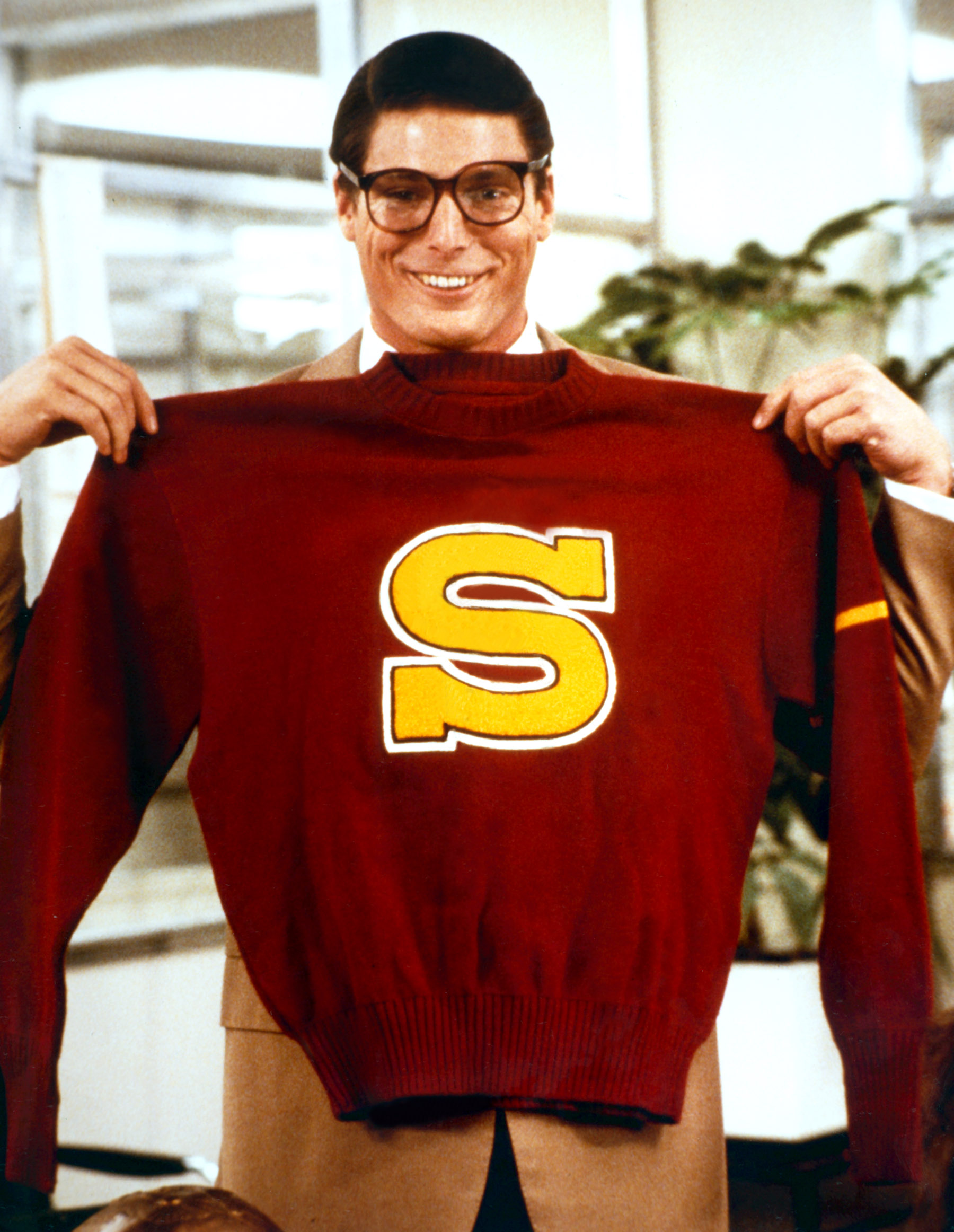 SUPERMAN, Christopher Reeve on the set, 1978