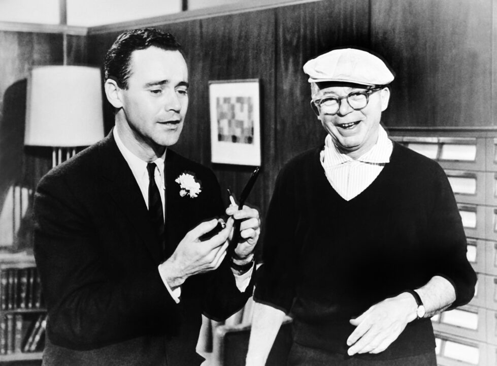 THE APARTMENT, from left: Jack Lemmon, director Billy Wilder on set, 1960