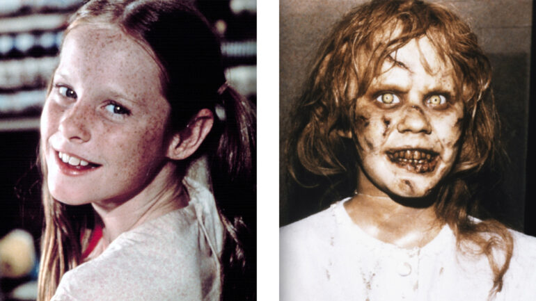 Mary McDonough as Erin Walton; Linda Blair as Regan MacNeil