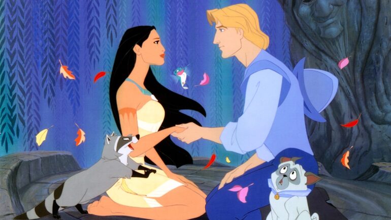 POCAHONTAS, Meeko, Pocahontas, Captain John Smith, 1995