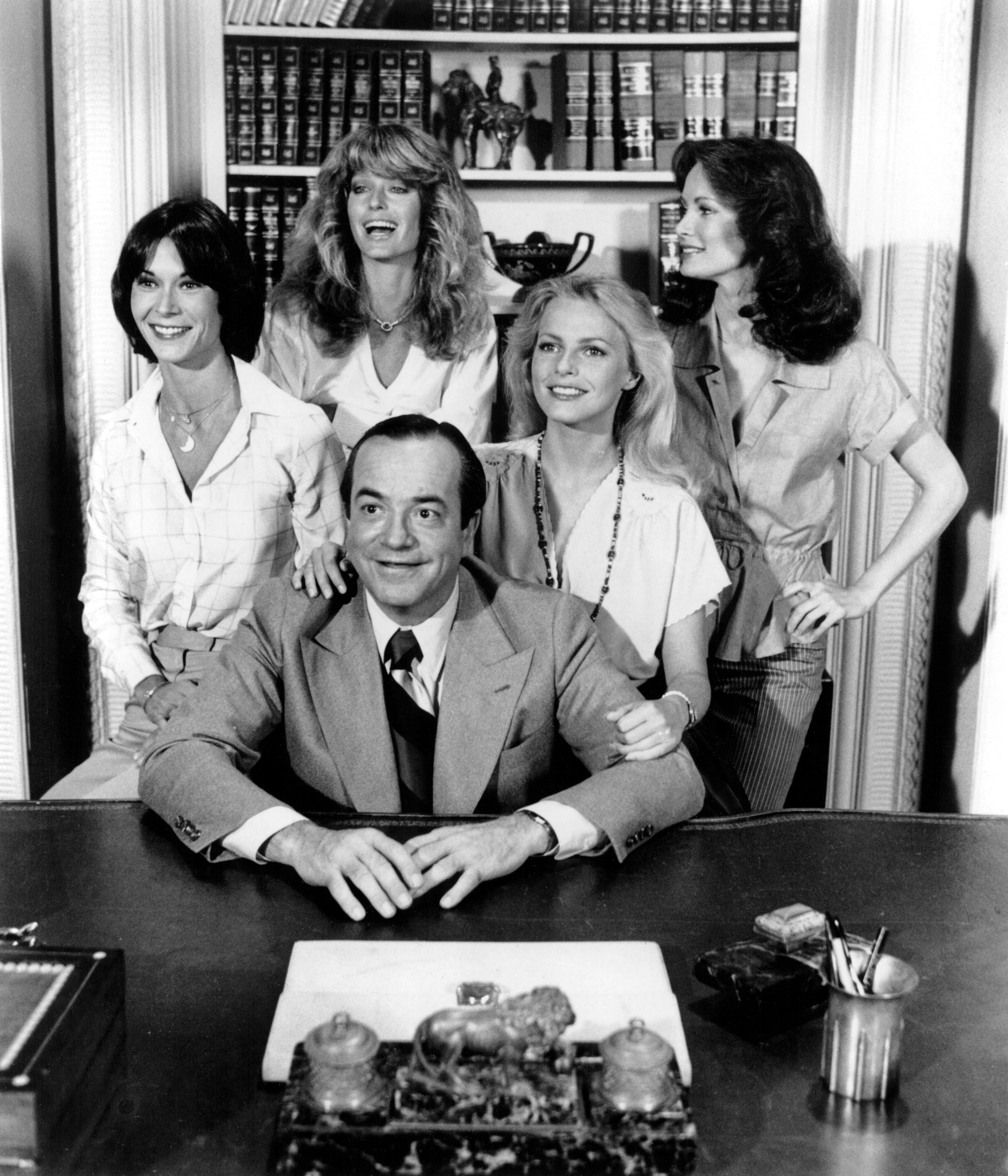 CHARLIE'S ANGELS, Kate Jackson, Farrah Fawcett, David Doyle, Cheryl Ladd, Jaclyn Smith, 1976-1981
