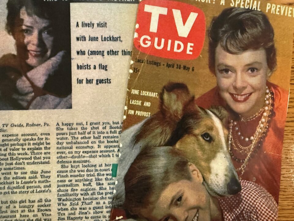 June Lockhart and Jon Provost, Lassie, on cover of TV Guide Magazine, April 30-May 6, 1969