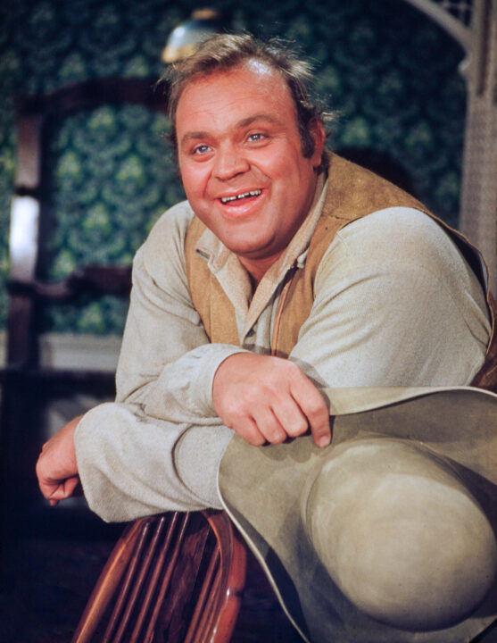 BONANZA, Dan Blocker, on set, (Season 1, 1959), 1959-73.