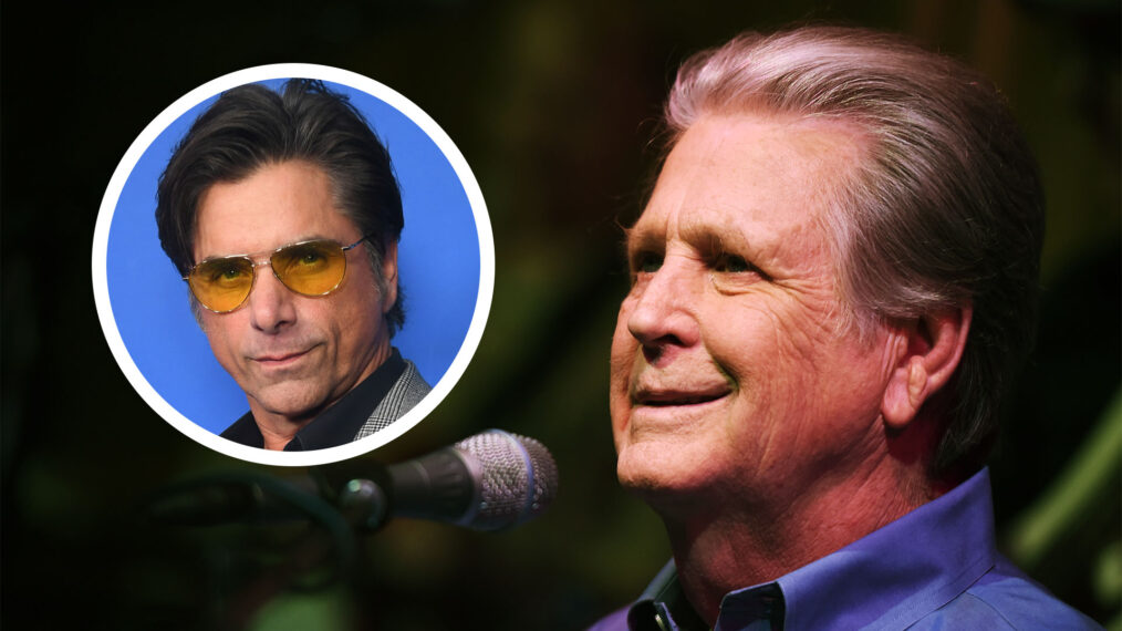 Brian Wilson with John Stamos inset