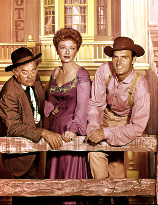 GUNSMOKE, Milburn Stone, Amanda Blake, Dennis Weaver, 1955-1975