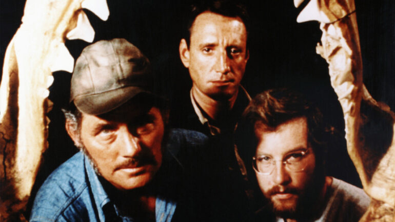 JAWS, Robert Shaw, Roy Scheider, Richard Dreyfuss, 1975