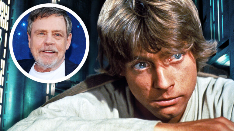 STAR WARS Mark Hamill now and then graphic