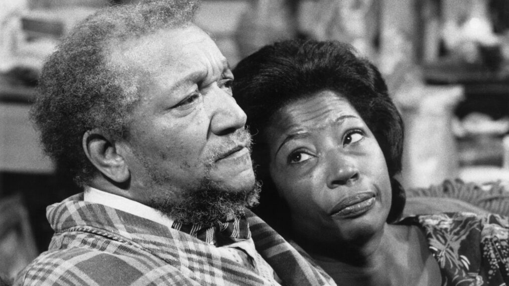 SANFORD AND SON, from left: Redd Foxx, Lynn Hamilton in 'Jealousy' (Season 2, Episode 4, aired October 6, 1972), 1972-77.