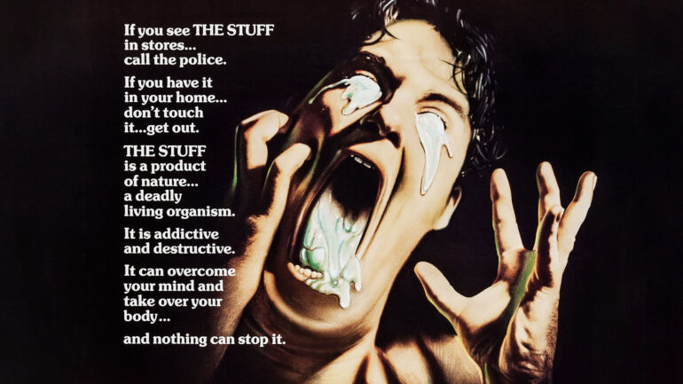 THE STUFF, US poster art, 1985.