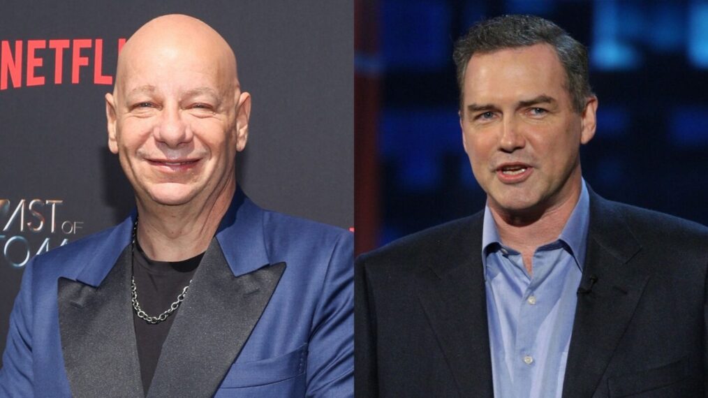 Jeff Ross and Norm Macdonald split image