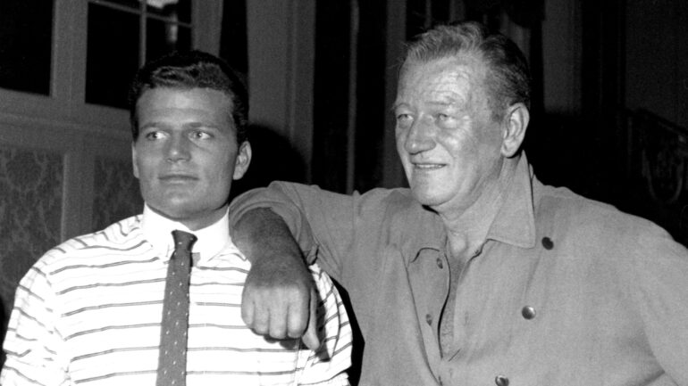 John Wayne and son Patrick, 1960s
