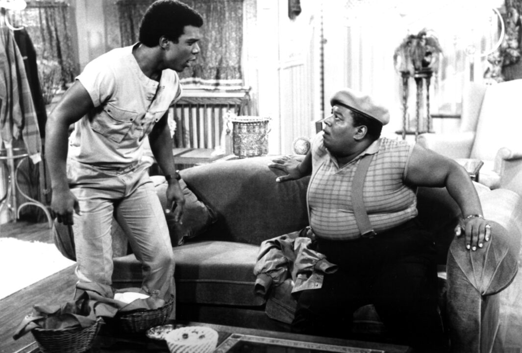 WHAT'S HAPPENING NOW!!, Haywood Nelson, Fred Berry, 1985-88, episiode 'The House Guest' aired 9/28/85, (c)Columbia Pictures Television/courtesy Everett Collection