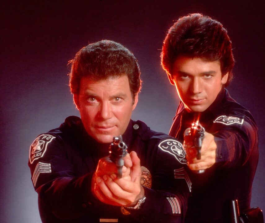 T.J. HOOKER, William Shatner, Adrian Zmed, 1982-1987. ph: Mario Casilli/TV Guide/Courtesy Everett Collection