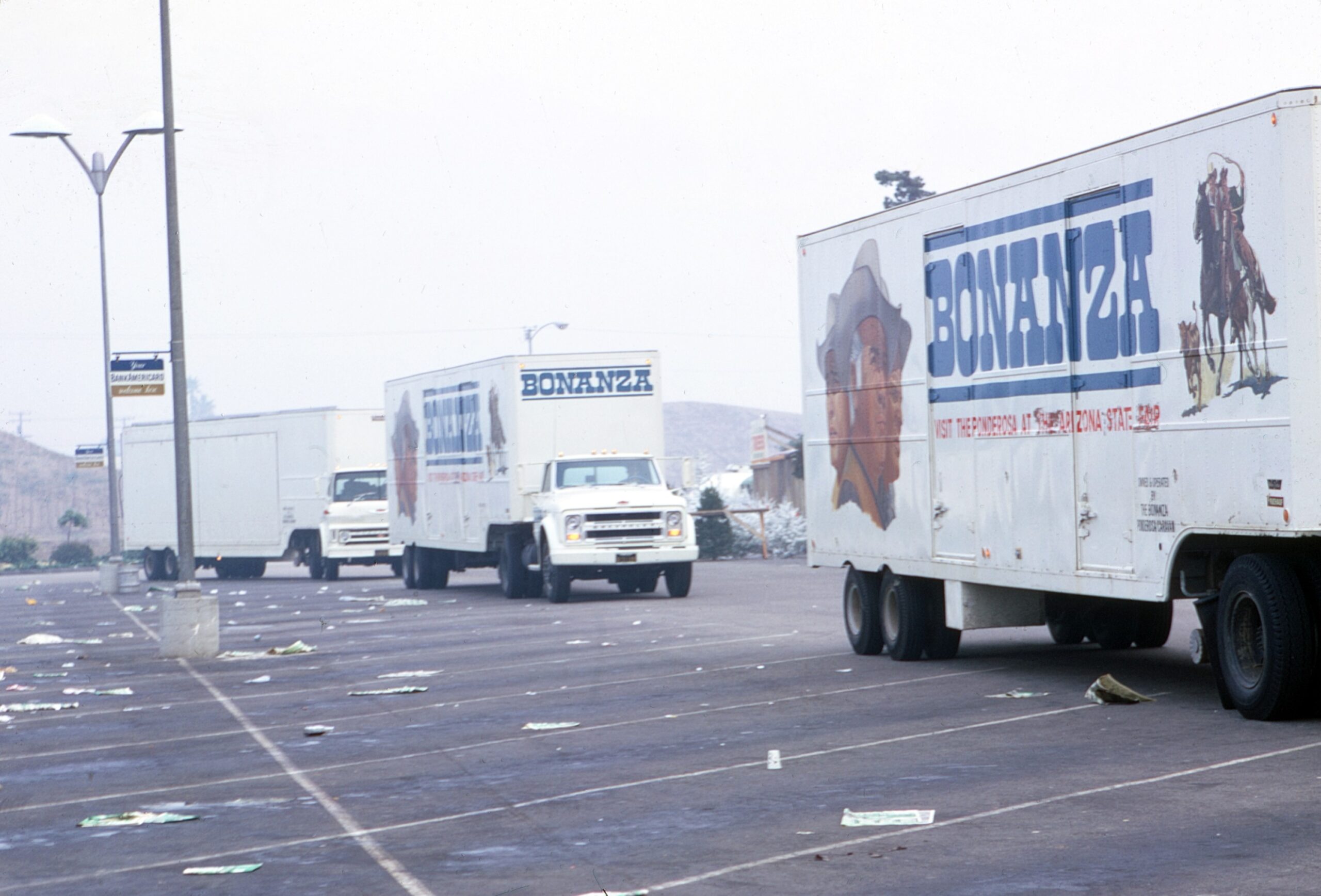 BONANZA, set trucks, 1967, 1959-1973.