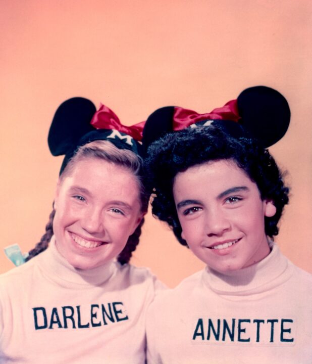 THE MICKEY MOUSE CLUB, from left: Darlene Gillespie, Annette Funicello, 1955-59