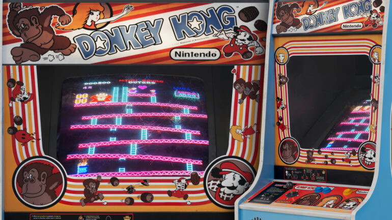 Donkey Kong video Came cabinet composite