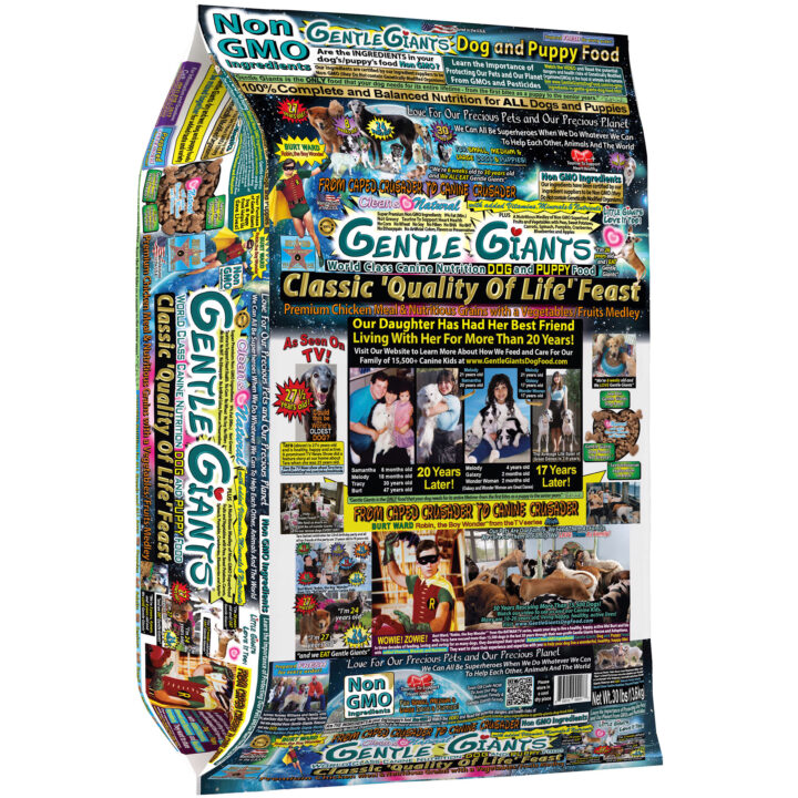 Gentle Giants dog food bag